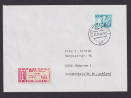 Briefmarken DDR Einschreibemarke Karl Marx Stadt 50Pfg. Plus 2506 Aufbau München - Briefe U. Dokumente