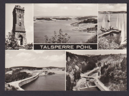 Ansichtskarte Pöhl Sachsen Talsperre Staumauer Juliue Mosen Turm - Other & Unclassified
