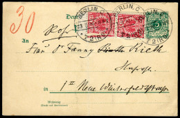 Berliner Postgeschichte, 1896, P 32 + 47(2), Brief - Briefe U. Dokumente