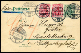 Berliner Postgeschichte, 1903, P 64 + 71(2), Brief - Storia Postale