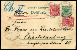 Berliner Postgeschichte, 1896, P 32 + 47(2), Brief - Storia Postale