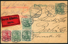 Berliner Postgeschichte, 1913, P 90 + 85(3), 86, Brief - Storia Postale