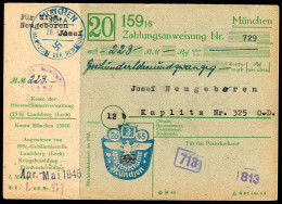 Deutsches Reich, 1945, PS, Brief - Altri & Non Classificati