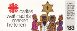 BERLIN  DCV-MH 1b Mit 5x 707, Privates Markenheftchen Des Caritasverbandes, Postfrisch **, 1983, Weihnachten - Carnets