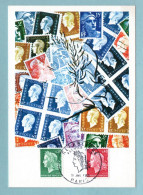 Carte Maximum 1969 - Marianne De Cheffer 1969 - YT 1536A Et 1536B - 75 Paris - 1960-1969