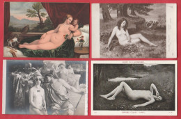 Lot De 8 CPA Tableaux De Nus - 5 - 99 Cartes