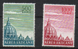 1958 Vaticano Aerea Cupola N. 33 - 34 Integri MNH** - Aéreo