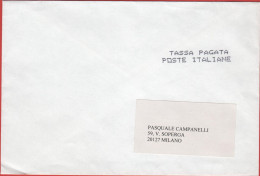 ITALIA - Storia Postale Repubblica - 2001 - Tassa Pagata Poste Italiane - On. Ignazio La Russa, Presidente Della Giunta - 2001-10: Marcofilia