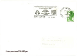 70 SAINT SAUVEUR  HAUTE SAONE 1988 : FEDERATION DES ANCIENS COMBATTANTS EN ALGERIE MAROC ET TUNISIE - Maschinenstempel (Werbestempel)