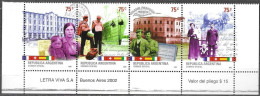 Argentina 2002 Colonias Inmigrantes Immigrants Colonies Mi. 2777-80 Stripe Of 4 MNH Postfrisch Neuf ** - Unused Stamps