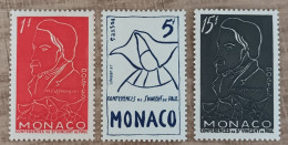 Monaco - YT N°399 à 401 - Antoine Frédéric Ozanam - 1954 - Neuf - Ongebruikt