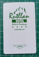 ANDORRA HOTEL KEY CARD XLAET DE MONTANYA - Hotelsleutels (kaarten)