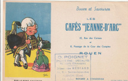 Cafés Jeanne -d'Arc ( Rouen ) Sur Le Pont Avignon Dépositaire Hédiard Vernon - Koffie En Thee