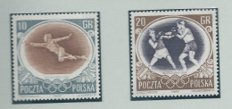 POLAND 10 And 20 Gr. With Displaced Center Mint Without Hinge - Verano 1956: Melbourne