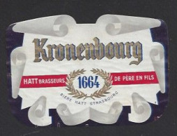 Etiquette De Bière   -   1664  -   Brasserie  Kronenbourg  à  Strasbourg  (67) - Beer