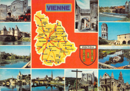 86 - Vienne - Carte Géographique - Multivues - Other & Unclassified