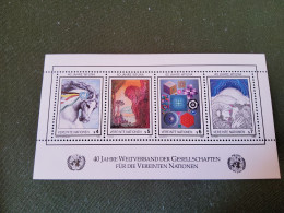 Natiopns-Unies Vienne  Année 1986 Bloc "40 Ans De La FMANU  YT 64 à 67 - Unused Stamps