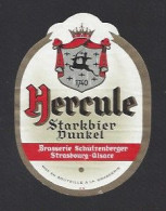 Etiquette De Bière   -  Hercule  -   Brasserie  Schutzenberger  à  Strasbourg  (67) - Cerveza