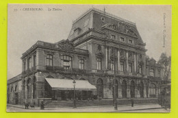 50 CHERBOURG N°75 Le Théâtre Cinéma Café Du Grand Théâtre Tram Tramway Chien VOIR DOS - Cherbourg