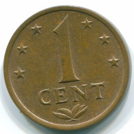 1 CENT 1971 ANTILLAS NEERLANDESAS Bronze Colonial Moneda #S10616.E.A - Niederländische Antillen