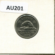 5 CENT 1972 CANADA Pièce #AU201.F.A - Canada