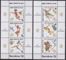 Olympische Spelen  1992 , Senegal - Zegels Tesamen In 2 Blokken Postfris - Sommer 1992: Barcelone