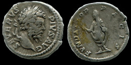 SEPTIMUS SEVERUS AR DENARIUS 193-211 AD VEILED SEVERUS STANDING #ANC12319.78.E.A - La Dinastia Severi (193 / 235)