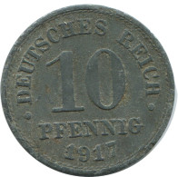 10 PFENNIG 1917 ALLEMAGNE Pièce GERMANY #AD525.9.F.A - 10 Pfennig