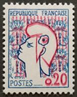 FRANCE / YT 1282 H - Chiffres Dédoublés / MARIANNE DE COCTEAU / NEUF ** / MNH - Unused Stamps