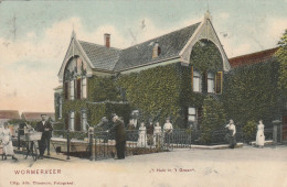 4934 28 Wormerveer, 't Huis In 't Groen. 1906. (rechterkant Een Vouw Zie Achterkant)  - Wormerveer