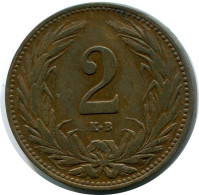 2 FILLER 1908 HUNGRÍA HUNGARY Moneda #AY251.2.E.A - Ungarn