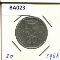 20 ESCUDOS 1986 PORTUGAL Pièce #BA023.F.A - Portugal