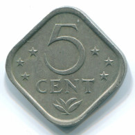 5 CENTS 1979 NETHERLANDS ANTILLES Nickel Colonial Coin #S12291.U.A - Netherlands Antilles