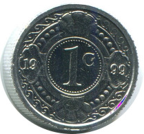 1 CENT 1999 NIEDERLÄNDISCHE ANTILLEN (From BU Mint Set) Münze #AH119.D.A - Netherland Antilles