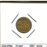 10 CENTS 2002 SÜDAFRIKA SOUTH AFRICA Münze #AS306.D.A - Sudáfrica