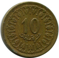 10 MILLIMES 1960 TUNISIA Islamic Coin #AH835.U.A - Tunesië