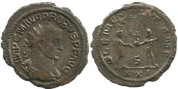 PROBUS ANTONINIANUS Siscia (S / XXI) AD 281 CLEMENTIA TEMP #ANT1877.48.E.A - L'Anarchie Militaire (235 à 284)