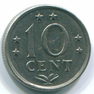 10 CENTS 1970 NETHERLANDS ANTILLES Nickel Colonial Coin #S13336.U.A - Antille Olandesi