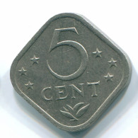 5 CENTS 1971 ANTILLES NÉERLANDAISES Nickel Colonial Pièce #S12201.F.A - Antille Olandesi