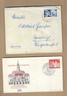 Los Vom 12.05   Briefumschlag Aus Bous 1950 - Storia Postale