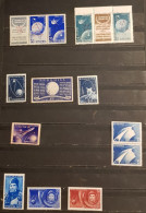 ROMANIA SATELLITES-SPACE -GAGARIN YEARS 1958-1963 MINI LOT MNH - Sonstige & Ohne Zuordnung