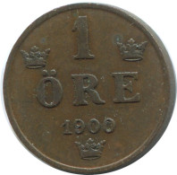 1 ORE 1900 SCHWEDEN SWEDEN Münze #AD246.2.D.A - Zweden