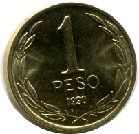 1 PESO 1990 CHILE UNC Münze #M10149.D.A - Chile