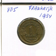 1 FRANC 1934 FRANCE Pièce Française #AN269.F.A - 1 Franc