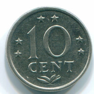 10 CENTS 1980 ANTILLES NÉERLANDAISES Nickel Colonial Pièce #S13745.F.A - Antille Olandesi