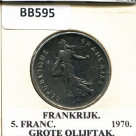5 FRANCS 1970 FRANKREICH FRANCE Französisch Münze #BB595.D.A - 5 Francs