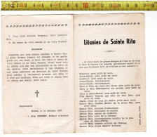 Kl 5312 - LITANIES DE SAINTE RITA - Devotion Images