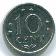 10 CENTS 1971 ANTILLES NÉERLANDAISES Nickel Colonial Pièce #S13435.F.A - Netherlands Antilles