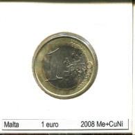 1 EURO 2008 MALTE MALTA BIMETALLIC Pièce #AS631.F.A - Malta