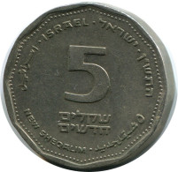 5 NEW SHEQALIM 1990 ISRAEL Pièce #AH893.F.A - Israël